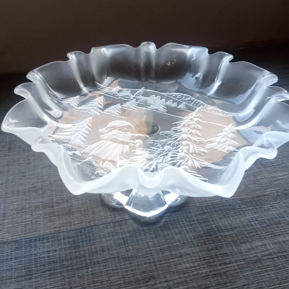 Decorative Glass Christmas Piece